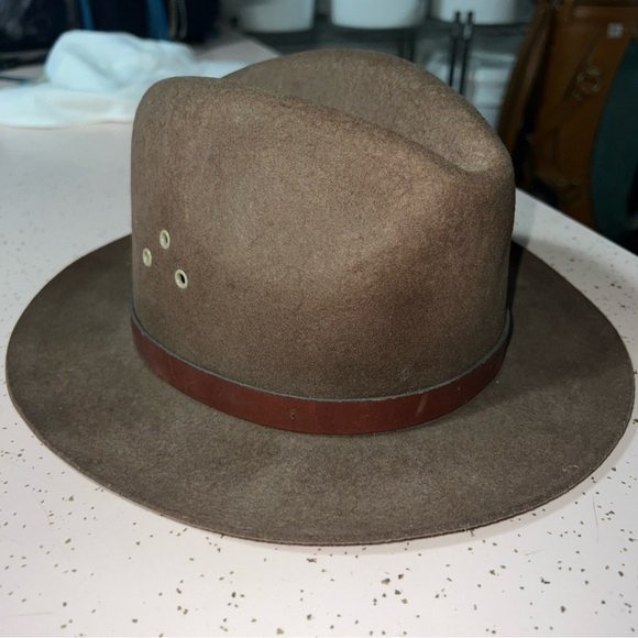 Country Gentleman Surrey Fedora 100% Wool Hat~M~Brown - Picture 2 of 7